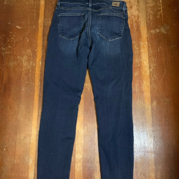 WOMENS PAIGE DARK WASH SKINNY JEANS - Picture 1 of 5